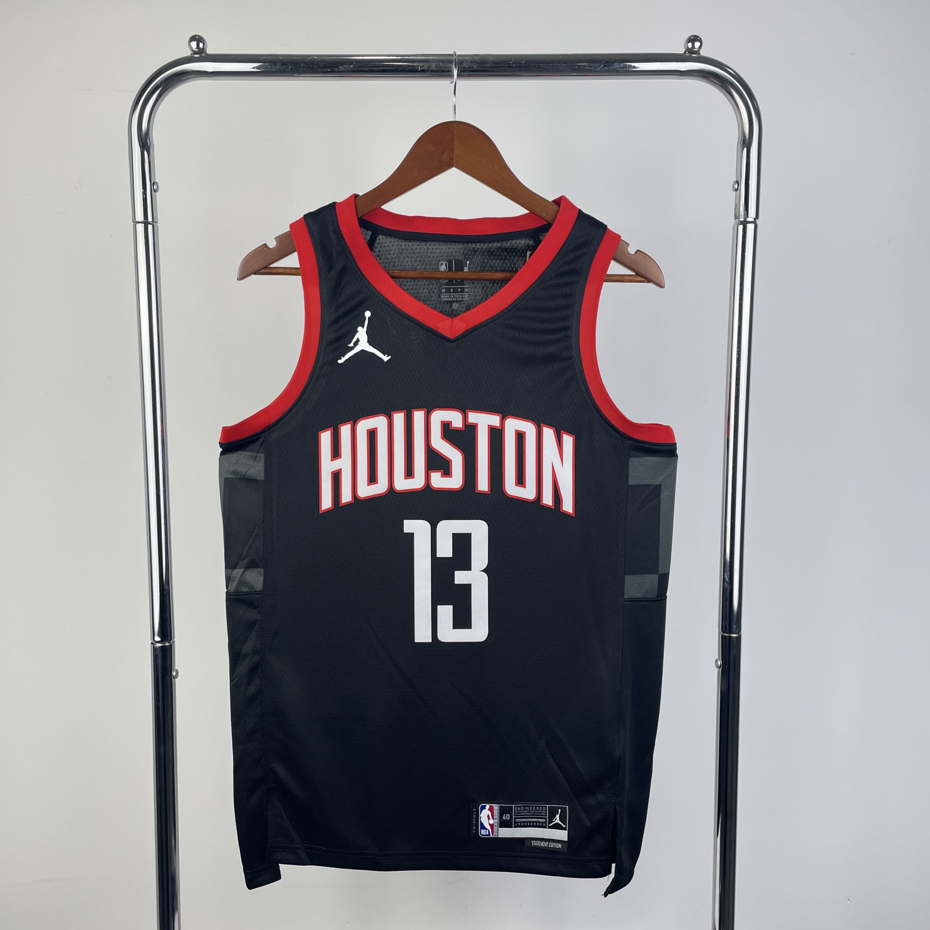 Men Houston Rockets #13 Harden Black Season Jordon 2024 NBA Jersey->houston rockets->NBA Jersey